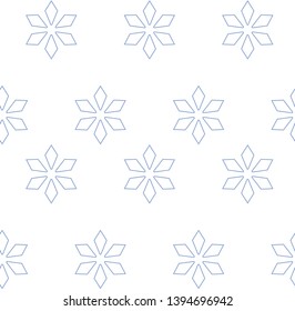 Seamless geometric ornamental vector pattern
