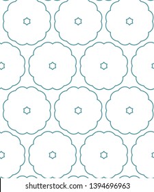 Seamless geometric ornamental vector pattern