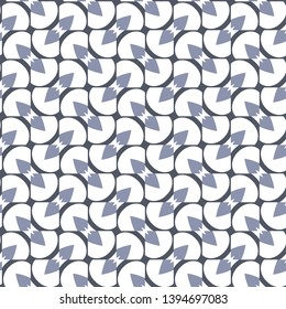 Seamless geometric ornamental vector pattern