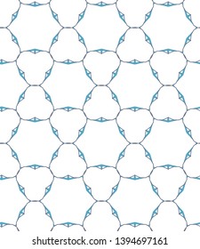 Seamless geometric ornamental vector pattern