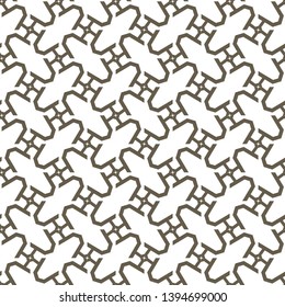 Seamless geometric ornamental vector pattern