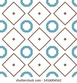 Seamless geometric ornamental vector pattern