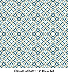 Seamless geometric ornamental vector pattern