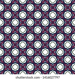 Seamless geometric ornamental vector pattern
