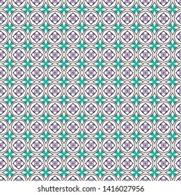Seamless geometric ornamental vector pattern