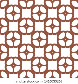 Seamless geometric ornamental vector pattern