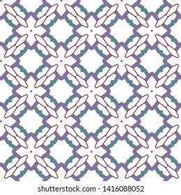 Seamless geometric ornamental vector pattern