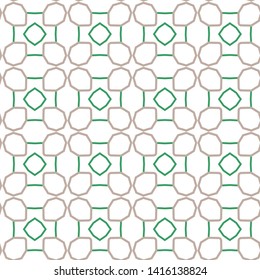 Seamless geometric ornamental vector pattern