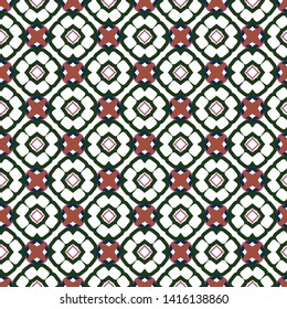 Seamless geometric ornamental vector pattern