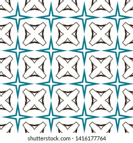 Seamless geometric ornamental vector pattern