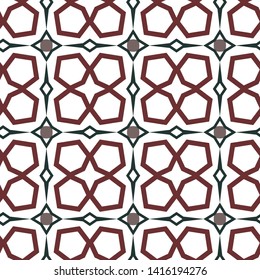 Seamless geometric ornamental vector pattern