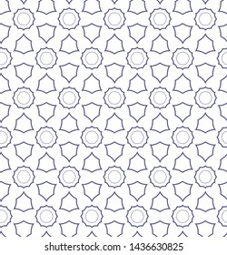 Seamless geometric ornamental vector pattern. Abstract background