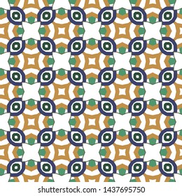 Seamless geometric ornamental vector pattern. Abstract background