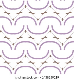 Seamless geometric ornamental vector pattern. Abstract background