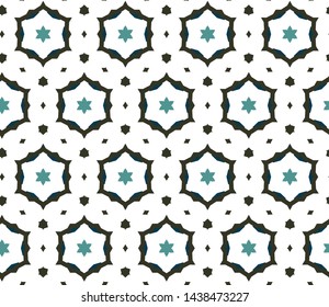 Seamless geometric ornamental vector pattern. Abstract background
