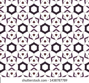 Seamless geometric ornamental vector pattern. Abstract background