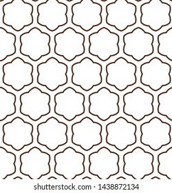 Seamless geometric ornamental vector pattern. Abstract background