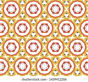 Seamless geometric ornamental vector pattern. Abstract background