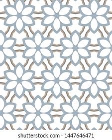 Seamless geometric ornamental vector pattern. Abstract background