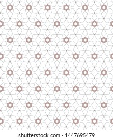 Seamless geometric ornamental vector pattern. Abstract background