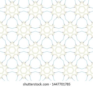 Seamless geometric ornamental vector pattern. Abstract background