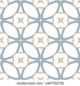 Seamless geometric ornamental vector pattern. Abstract background