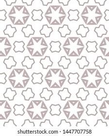 Seamless geometric ornamental vector pattern. Abstract background