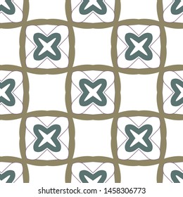 Seamless geometric ornamental vector pattern. Abstract background