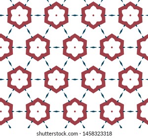 Seamless geometric ornamental vector pattern. Abstract background