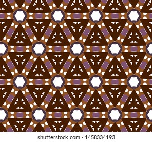 Seamless geometric ornamental vector pattern. Abstract background