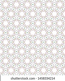 Seamless geometric ornamental vector pattern. Abstract background