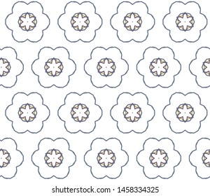 Seamless geometric ornamental vector pattern. Abstract background