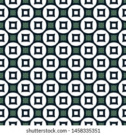 Seamless geometric ornamental vector pattern. Abstract background