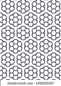 Seamless geometric ornamental vector pattern. Abstract background