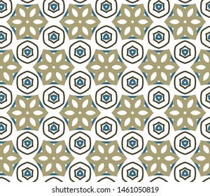 Seamless geometric ornamental vector pattern. Abstract background