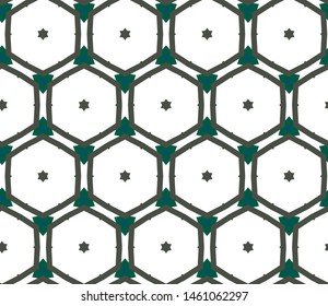 Seamless geometric ornamental vector pattern. Abstract background