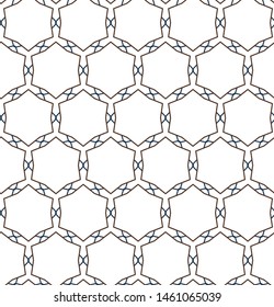 Seamless geometric ornamental vector pattern. Abstract background