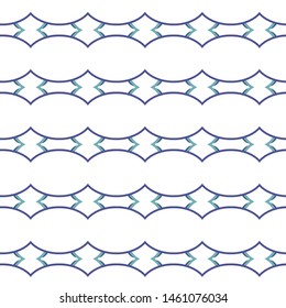 Seamless geometric ornamental vector pattern. Abstract background