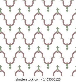 Seamless geometric ornamental vector pattern. Abstract background