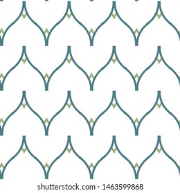 Seamless geometric ornamental vector pattern. Abstract background