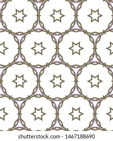 Seamless geometric ornamental vector pattern. Abstract background