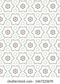 Seamless geometric ornamental vector pattern. Abstract background