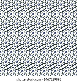 Seamless geometric ornamental vector pattern. Abstract background