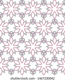 Seamless geometric ornamental vector pattern. Abstract background