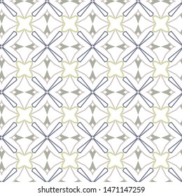 Seamless geometric ornamental vector pattern. Abstract background