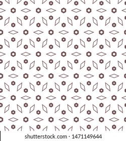 Seamless geometric ornamental vector pattern. Abstract background