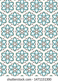 Seamless geometric ornamental vector pattern. Abstract background