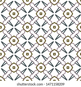 Seamless geometric ornamental vector pattern. Abstract background