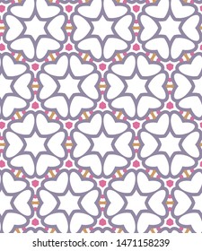 Seamless geometric ornamental vector pattern. Abstract background