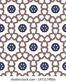 Seamless geometric ornamental vector pattern. Abstract background